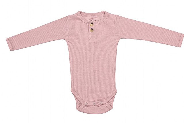 Kids up rib body Lyserød, gammel rosa og grøn