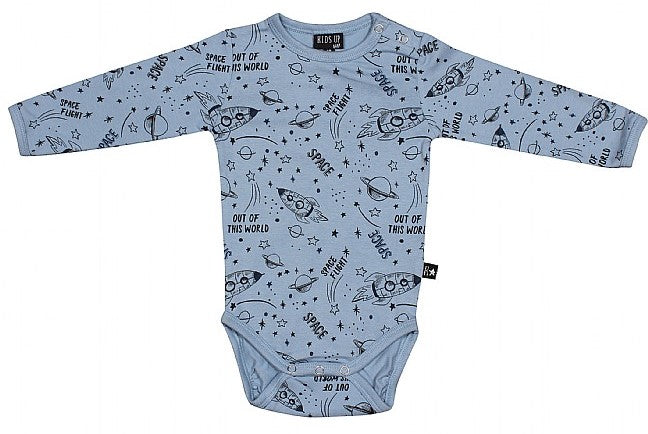 Kids up -  Blå  Body med raketter str. 62