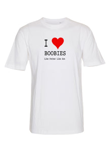 I love Boobies - Like Father like Son (Børne t-shirt)
