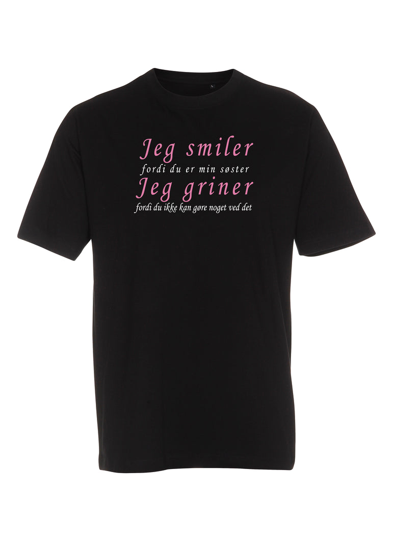 Jeg smiler fordi du er min søster